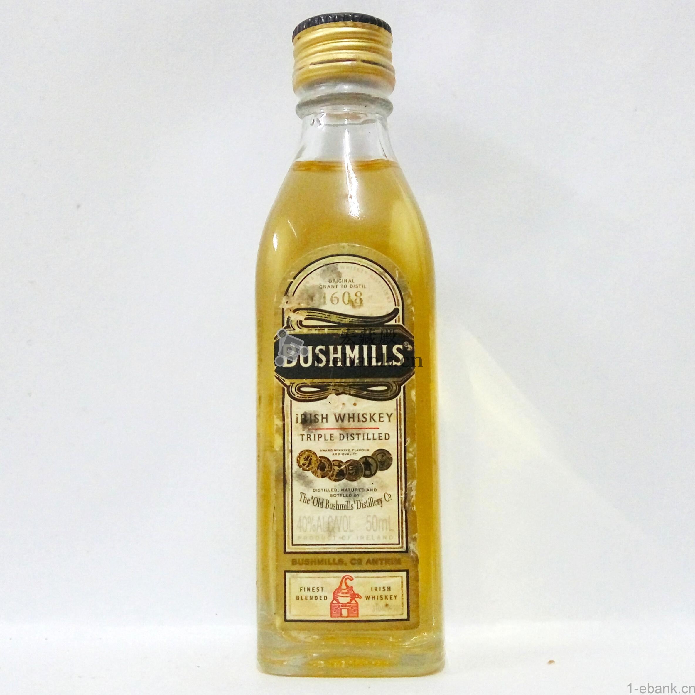 酒版:bushmills/布什米尔 #003 威士忌/40%vol/50ml/玻璃方瓶/旋